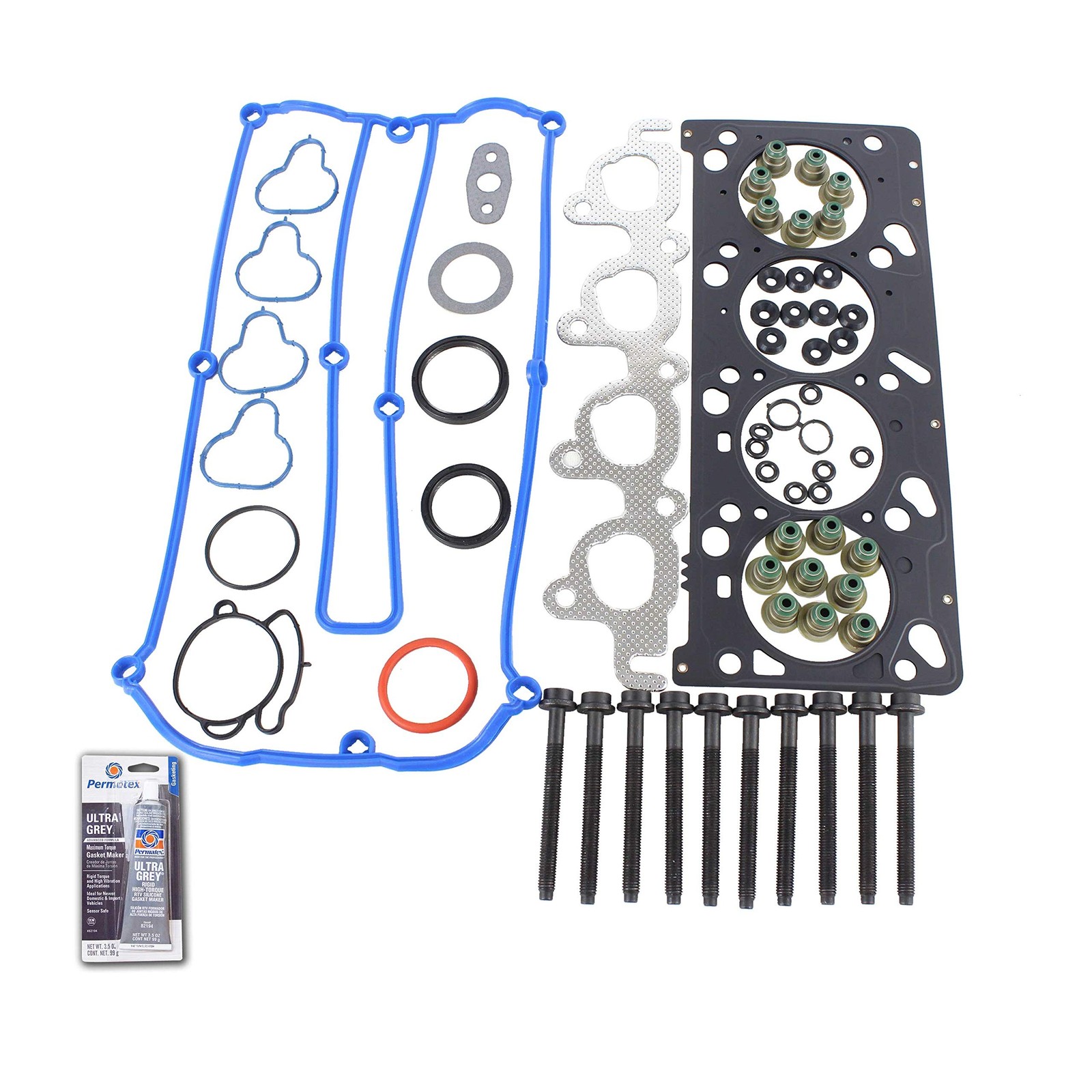 CPWK413 Head Gasket Set Bolt Kit Fits: 01-03 Ford Cougar 2.0L 4Cyl. DOHC 16v ...