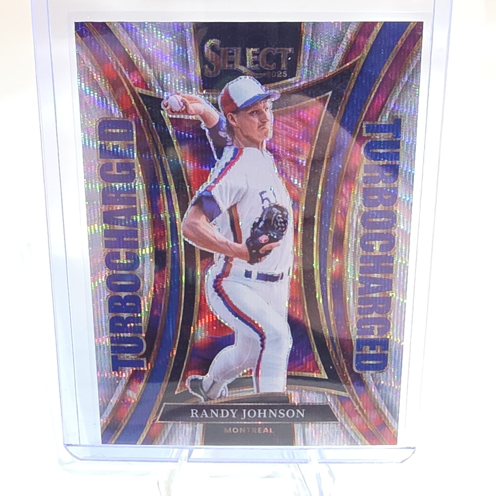 Panini 2025 Select Turbocharged Randy Johnson Silver Wave Prizm #23 117/199