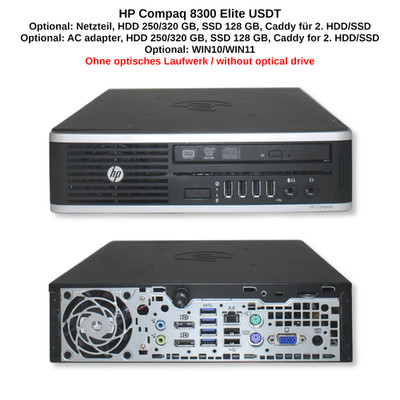 HP Compaq 8300 Elite USDT, 8 GB Ram, Intel Core i5-3470S, 0/250/320 GB HDD