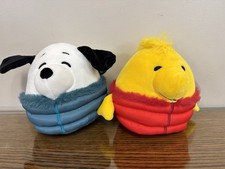 Squishmallow Peanuts Snoopy Woodstock 7.5" in Puffer Jackets - Charlie Brown