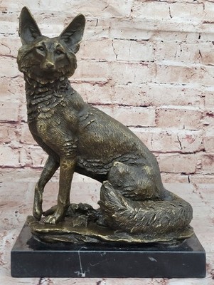 Mr Todd Hot Cast by Lost Wax Method Bronze Fox Sculpture By Williams Figurine