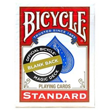 Bicycle Magic Gaff Blank Back/Standard Face Red & Blue 1x Playing Cards Deck