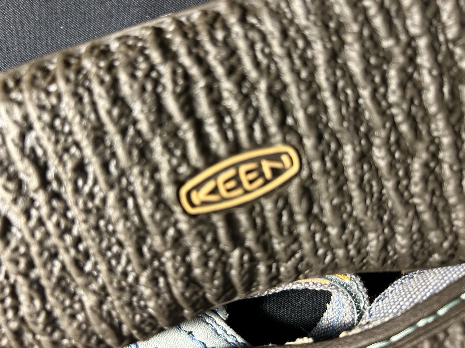 Sandali bassi stile KEEN Keen Cush Mary Jane tela blu gancio e passante taglia 5 5