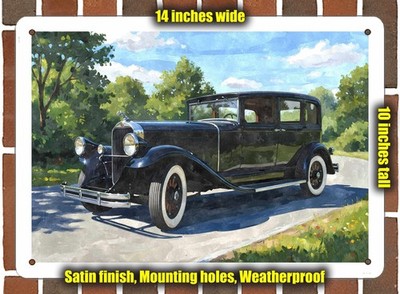 Metal Sign - 1929 Pierce Arrow 125 1 Watercolor - 14x10