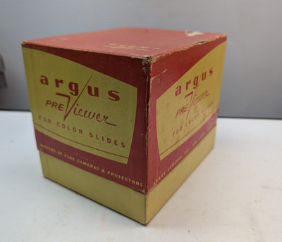 Vintage Argus PreViewer For Color Slides In The Original Box Ann Arbor Michigan