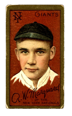 1911 T205 Rube Marquard Factory 25 Back NY Giants HOF RC VG NICE CARD
