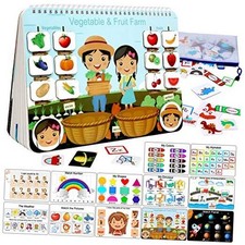 Busy Book for Toddlers, Montessori Toys for 3 4 5 6 Years Old, Autism Sensory