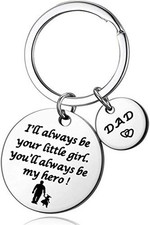 Dad Keychain from Daughter Key Chains for Daddy Birthday Fathers Day