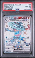 Pokemon Twilight Masquerade - GRENINJA EX - ULTRA RARE - 198/167 - PSA 10 on eBay