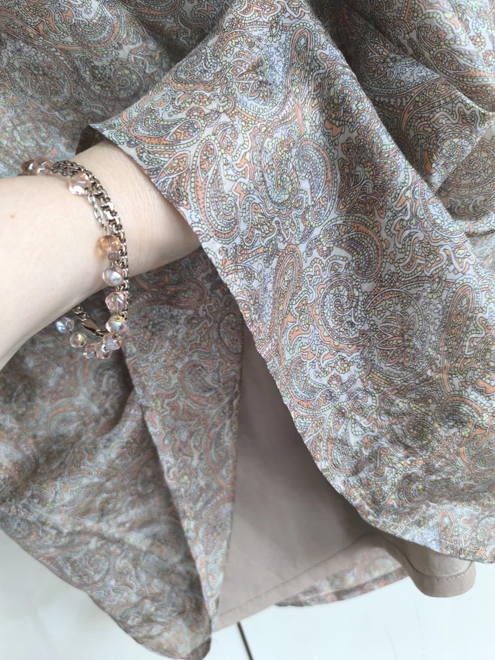 Hermosa falda de seda vintage s'Oliver selección, talla 10  Foto 3 de 4