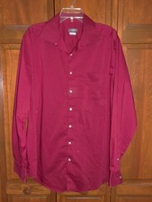 Van Heusen Men's Cranberry Slim Tall Stretch Button Down Shirt - 17 1/2 36-37