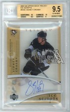Sidney Crosby 2007 Upper Deck Trilogy Ice Scripts Autograph Card #IS-SC BGS 9.5