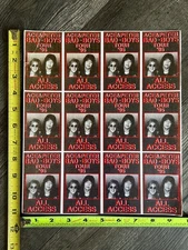Kiss ACE FREHLEY Peter Criss Laminate Pass Uncut Inserts Bad Boys Vintage Kiss