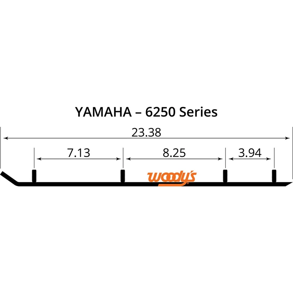 Corredores de carburo Woodys de 4" para Yamaha EYV3-6250 Foto 3 de 4