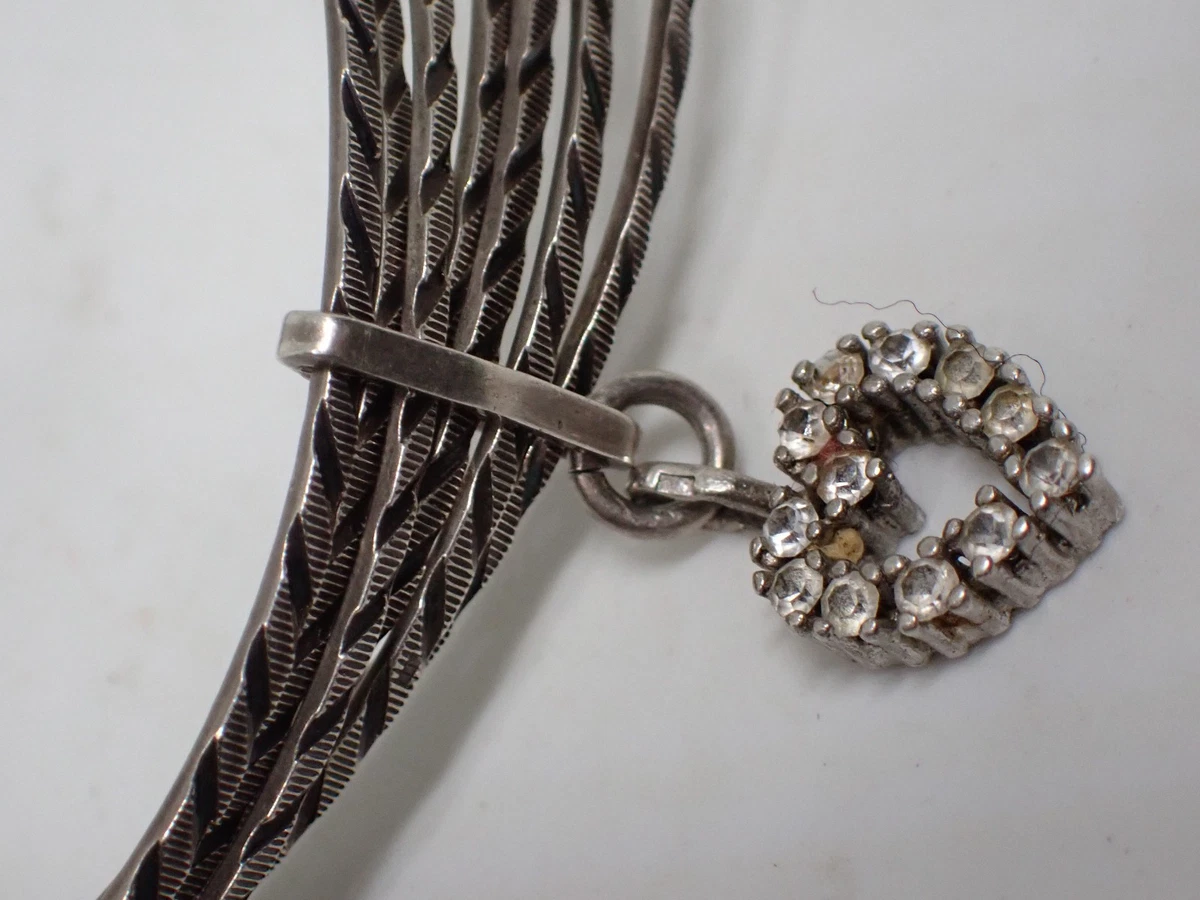Ancien Bracelet Gourmette En Argent Massif 925 - Maille Chaine Simple - Occasion