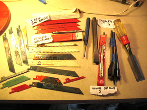 Reciprocating Saw blades New & Used And many more items from A estate sale