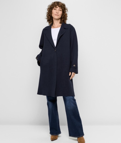 Target Woman Brand Woman’s Blue Knitted Trench Coat Size 2XL