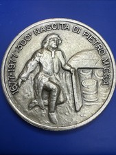 1977 Pietro Micca 300 Year Commemorative Turin Coin Medal 38mm Italy  Hero