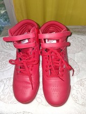 Red Vintage Hightop Reebok Lace Up Sneakers Shoes Women's Size 6