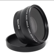 Super Wide Angle Lens with Macro Auxiliary/Conversion Lens Black