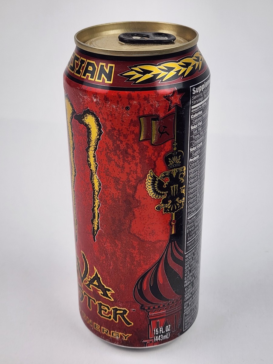 Monster Energy Java Russian - Super Rare - Full Can Some Scratches