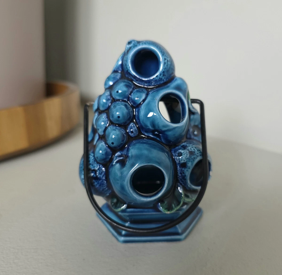 Blue Ceramic Collectible Candle Holders for sale | eBay