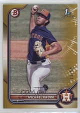 2022 Bowman Draft Gold 16/50 Michael Knorr #BD-120 1dm4
