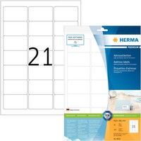 2 Bis 40X Herma Universal-Etiketten Premium, 63,5 X 38,1 Mm, Weiß Bis 52% Rabatt
