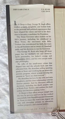 CHARGE TO KEEP President George W. Bush SIGNED 1st Edition History AUTOBIOGRAPHY - Picture 5 of 7