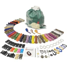 Paracord 550 Combo Kit, 36 Colors Paracord Ropes with 45 Accessories and Guid...