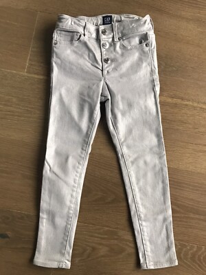 Gap Kinder Stretch High Rise Jeggings Glitzer Jeans Alter 5 Jahre Top Zustand