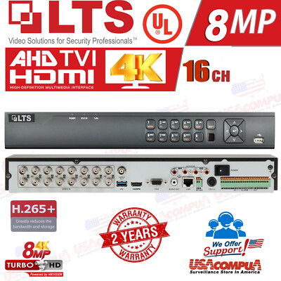 LTS 16CH DVR LTD8516K-ST (NO HDD )  Platinum Pro 8MP+2 IP 8MP HD-TVI AHD CVI