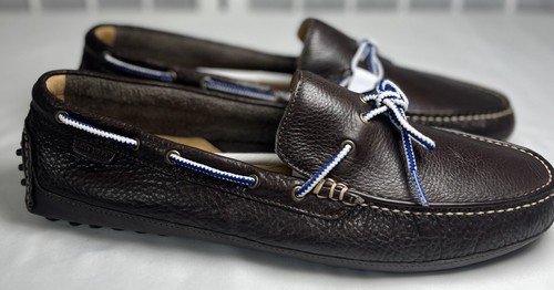 $190 Cole Haan Grant mocasín de cuero guijarros marrón oscuro talla 13 M nuevo sin caja - Imagen 13 de 20