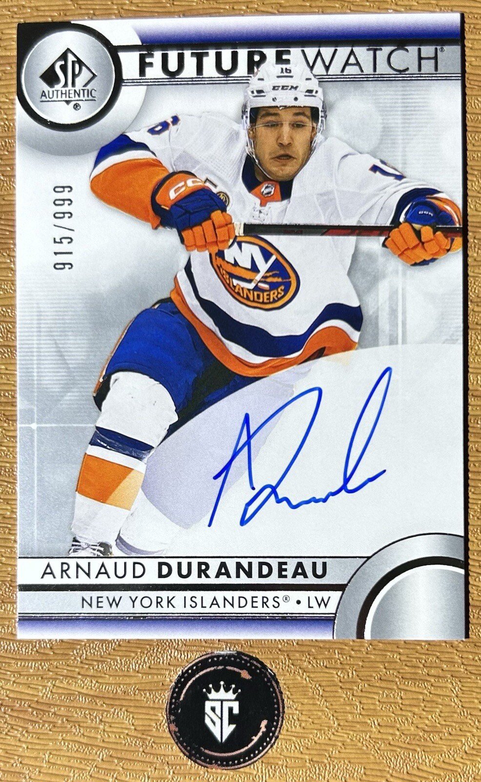 Arnaud Durandeau 2023-24 Upper Deck SP Authentic Future Watch Auto /999 #148