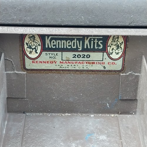 Vintage Kennedy Kits Metal Machinist 2 Drawer Tool Box Style No. 2020 - NO Keys - Picture 7 of 10