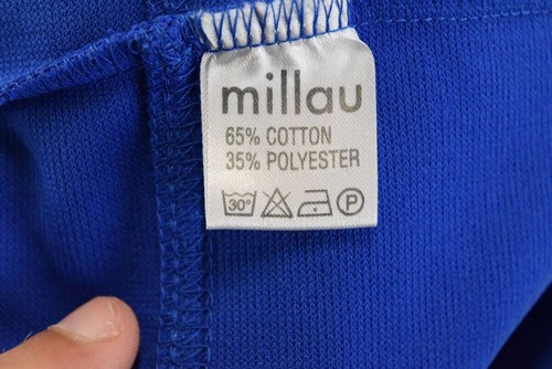 NEW Millau Skiirt Size M Blue Solid Pencil Cotton Above Knee Casual NWT - Picture 4 of 5