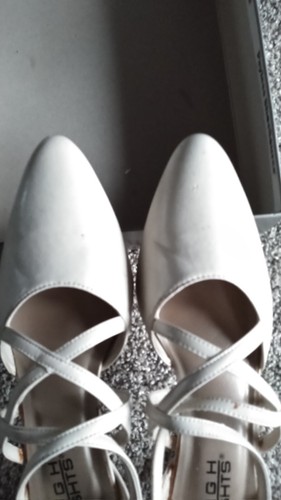 Women's Highlights Bone Birdcage Shoes Size 9 1/2 - Picture 4 of 6