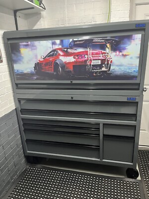 Werkzeugkiste Truhe Schrank SGS Mac Tools Aufkleber Sportwagen Super Cars personalisiert