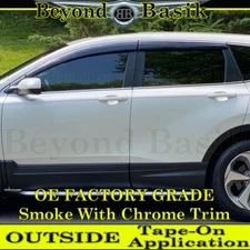 For 2017-2020 2021 2022 Honda CRV SMOKE OE Factory Grade Door Vent Window Visors