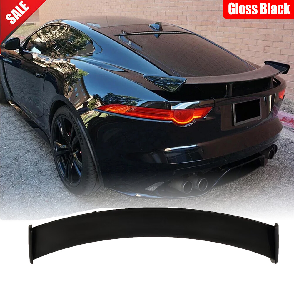 For Jaguar F-TYPE Coupe 2014-18 Gloss Black Rear Trunk Spoiler Highkick Wing Lip