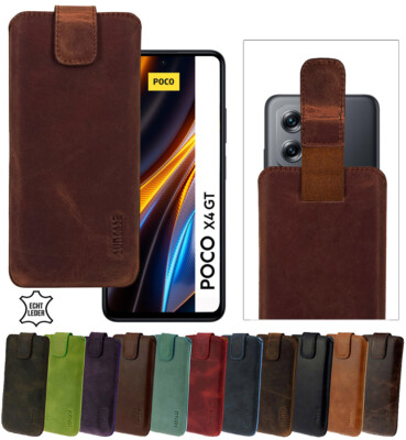 Hülle für Xiaomi Poco X4 GT 5G Tasche Schutz Cover Leder Case mit Rückzuglasche