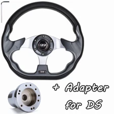 10L0L Golf Cart Steering Wheel & Adapter for Club Car DS 