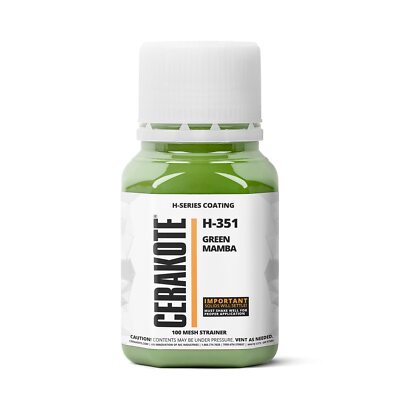 CERAKOTE  H-SERIES Oven Cure Coating with Part B H-351 Green Mamba (4oz)