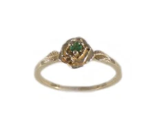 Antique 19thC Alexandrite + 14kt Gold Ring Siberian Genuine Natural Color-Change