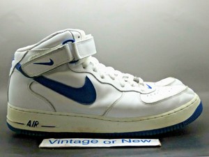 blue and white air force 1 mid