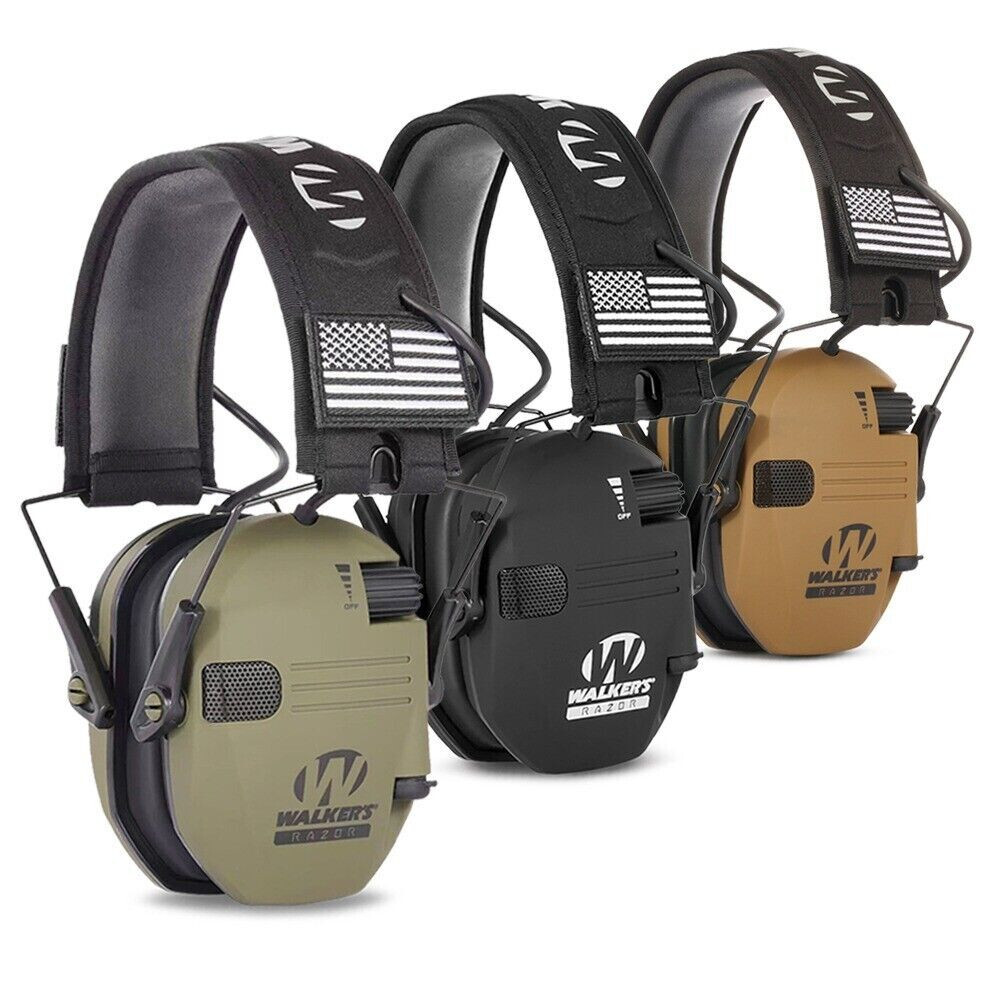 Casque de chasse électronique Walker's pliable pour la traque en forêt