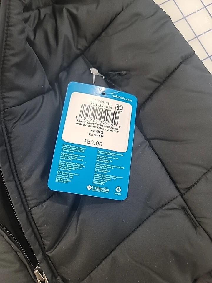 Columbia Little & Big Girls Capucha Peso Pesado Katelyn Crest NEGRO PEQUEÑO JUVENIL Foto 3 de 4