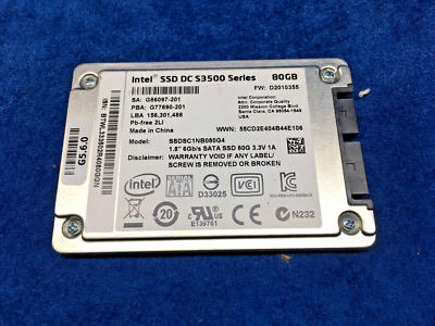 INTEL SSD DC S3500 SERIES 80GB 6Gb/s SATA SSD /FREE-SHIPPING
