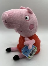 Peppa Pig 2021 Hasbro/Just Play 6" Plush Red Dress~ New