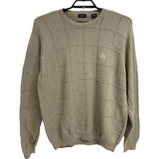 IZOD men's sweater knit long sleeve crew neck cotton size XL